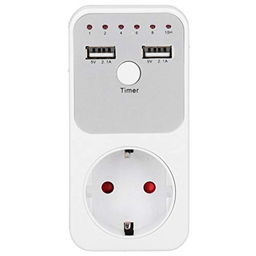 180~260V 13A USB Digital Programmierbarer Steckdosentimer 24-Stunden-Plug-In Mechanischer Timer Smart Timing Geerdeter Aquariumschalter Steckdose Zubehör für Lampenlüfter Grow Light(1#)