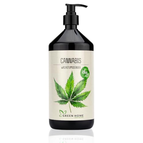 Green Home Hanf & Cannabis Wachstumsdünger | 1 Liter Konzentrat für Indoor/Outdoor/Autoflower. NPK-Balance 7-3-5 | Mineralische Nährstoffe, Für kräftiges Wachstum, Reicht für ca. 200L Wasser