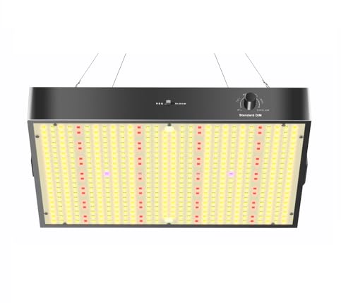 JUNG LED Wachstumslampe PB2000 Vollspektrum, 31x21cm, Grow Lampe 200 W Dimmbar, für Growbox Set, Blüte, Anzuchtlampe, Grow Light, Wachstumslicht, Pflanzenlampe, Pflanzenlicht, Anbau Set