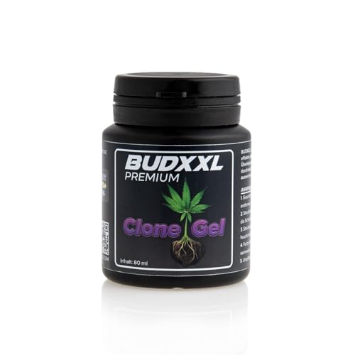 BUDXXL Clone Gel 80ml, Wurzelstimulator für Stecklinge, einfache Anwendung mit Anleitung, ohne Hormone