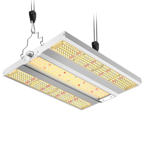 VIPARSPECTRA XS1500 Pro LED Grow Lampe,Pflanzenlampe LED Vollspektrum,Neue Gen Linsen LED Grow Light mit Daisy-Chain 6 Levels Dimmen 0-100% Für Zimmerpflanzen Gemüse Blüte für Growzelt 90x90cm 60x60cm