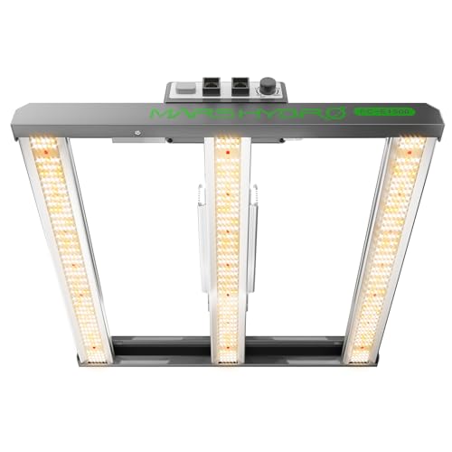 MARS HYDRO 2024 LED Pflanzenlampe FC-E1500 LED Grow Lampe 150W Vollspektrum Grow Light Dimmbare Daisy Chain Wachstumslampe für Gemüse Blume 70x70CM Abdeckung