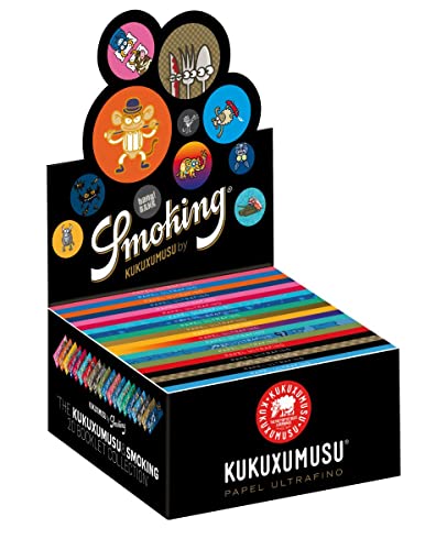 Smoking KUKUXUMUSU 1 Box King Size Papers 50 x 33 Blättchen Long Papers mit 20 unterschiedlichen Motiven Original®