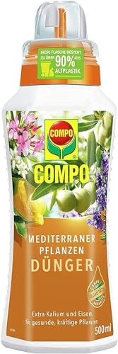 COMPO Mediterraner Pflanzendünger – Spezial-Flüssigdünger für mediterrane Pflanzen – 500 ml