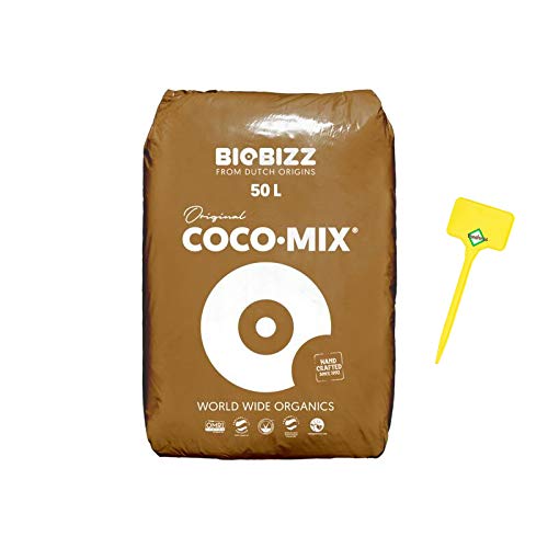BioBizz Coco Mix 50 Liter - Kokoserde gepresst Blumenerde Substrat Humusziegel Kokos Anzuchterde Grow