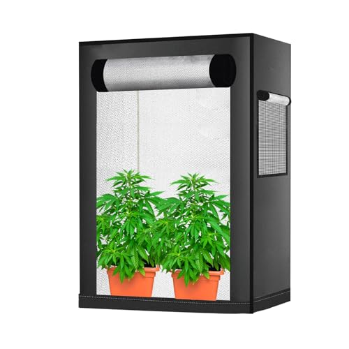 Marihuana Grow Zelt, Anzuchtzelt,Gewächszelt, Wachstumszelt, Gewächshaus Indoor（48 x 36 x 54 cm） (1 PACK)