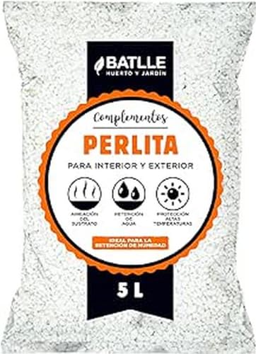 Semillas Batlle 960095PIC Perlit-Substrat, 5 l, Weiß