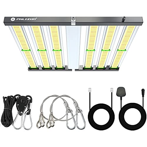 Phlizon FD4500 Pflanzen LED Wachstumslicht für Zimmerpflanzen 150x150cm Abdeckung Vollspektrum Wachstumslicht Daisy Chain Dimmbar Gemüse