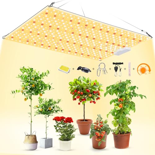 BOSYTRO BST1500 Pflanzenlampe Led, Dimmbar Led grow lampe Vollspektrum, Grow Light mit UV IR, 476 LEDS Wachstumslampen für Pflanzen, Pflanzenlicht für Zimmerpflanzen, Gemüse, Blume