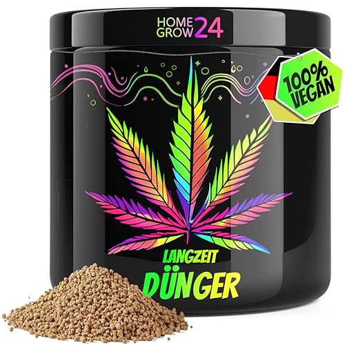 Homegrow24 Cannabis Dünger Indoor & Outdoor Langzeitdünger für 3-6 Cannabispflanzen Wachstumsphase und Blütephase Grow & Bloom Hanfdünger Starter Set