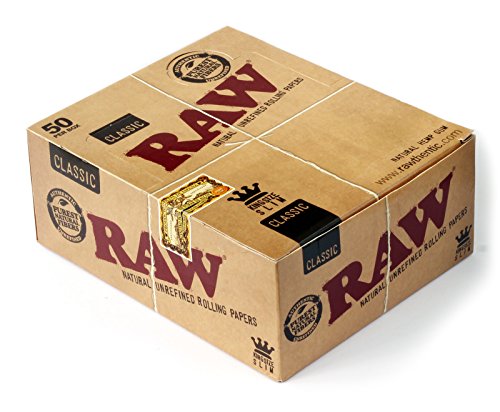 Raw klassische King Size Papiere mit 50er Packung, Braun