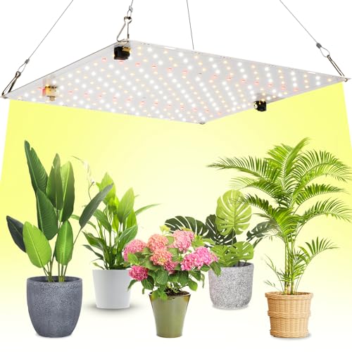 SALOVEN LED Grow Light,60W Full Spectrum Dimmable Plant Lights with LM281B High Efficiency LED, Growing Lamps for Indoor Plants Veg Bloom Growing Lamps for 2x2/3x3 Grow Tent