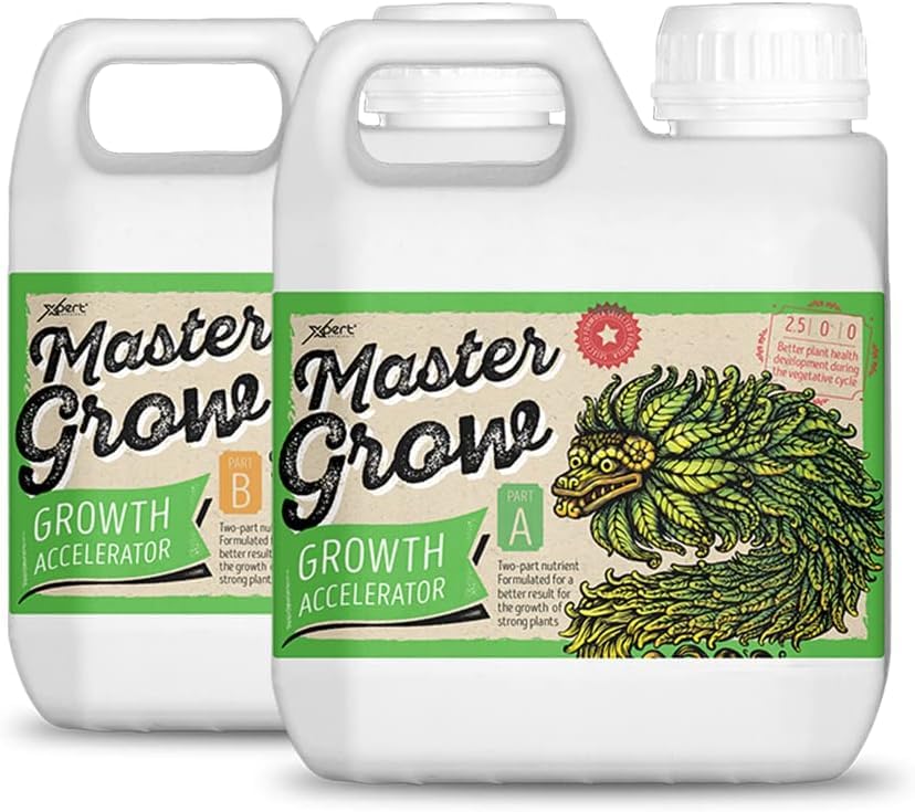 Xpert Nutrients Master Grow A+B (1L) – Basis-Wachstumsdünger für die vegetative Phase von Pflanzen, universelle Pflanzennahrung, flüssiger Wachstumsnährstoff